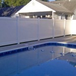 White Vinyl Pool Fence