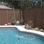 Wooden Pool Fence