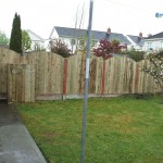 Solid-rib-arch-Picket-Panel Stem Wall Fence